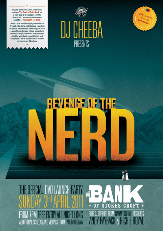 Cheeba 'Revenge Of The Nerd' DVD_ A3 Posterfor web